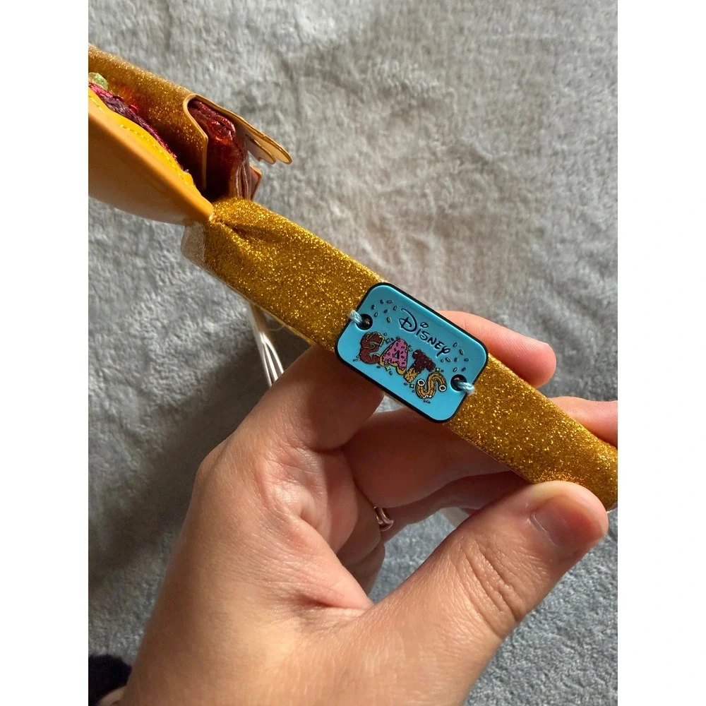 Disney Parks Pizza Minnie Mouse Ear Headband Glitter Pepperoni Pizza NWT - E536